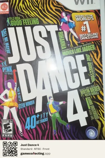 Just Dance 4 Nintendo Wii, NTSC box front