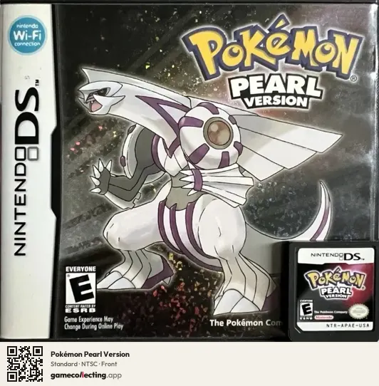 Pokémon Pearl Version Nintendo DS, NTSC box front