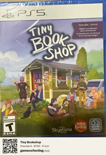 Tiny Bookshop PlayStation 5, NTSC box front