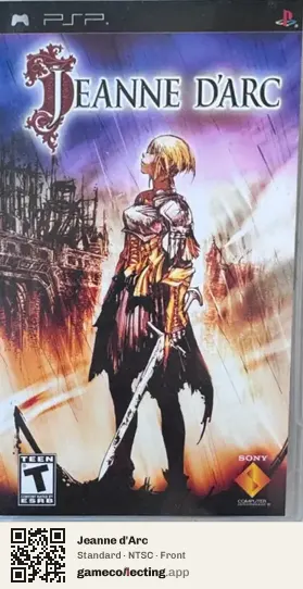 Jeanne d'Arc PlayStation Portable, NTSC box front