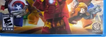 LEGO Marvel Super Heroes, the ESRB box on its front