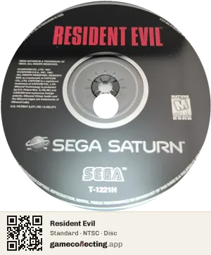 Resident Evil Sega Saturn, NTSC disc