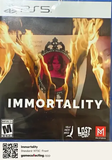 Immortality PlayStation 5, NTSC box front