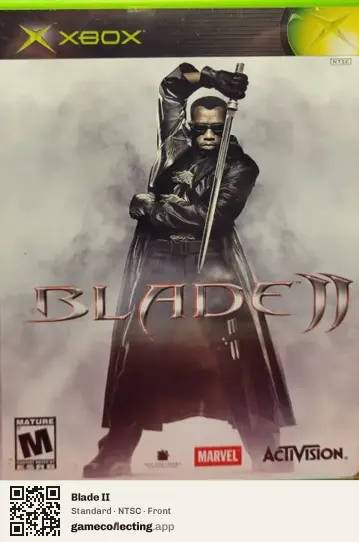 Blade II Xbox, NTSC box front