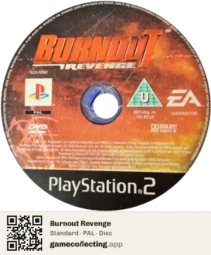 Burnout Revenge PlayStation 2, PAL disc