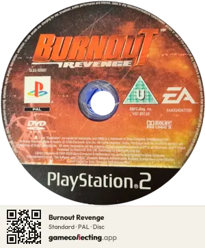 Burnout Revenge PlayStation 2, PAL disc