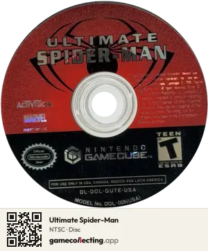 Ultimate Spider-Man Nintendo GameCube, NTSC disc