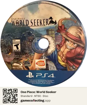 One Piece: World Seeker PlayStation 4, NTSC disc