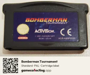 Bomberman Tournament Game Boy Advance, PAL cartridge label