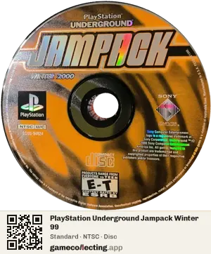 PlayStation Underground Jampack Winter 99 PlayStation, NTSC disc