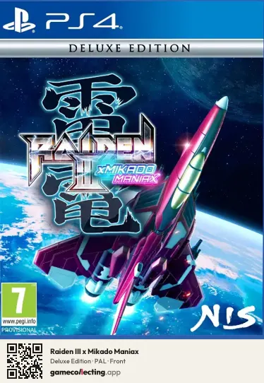 Raiden III x Mikado Maniax PlayStation 4, PAL box front