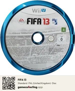 FIFA 13 Nintendo Wii U, PAL disc