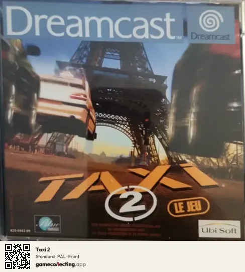 Taxi 2 Sega Dreamcast, PAL box front