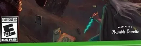 Slay the Spire, the ESRB box on its front