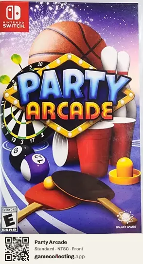 Party Arcade Nintendo Switch, NTSC box front