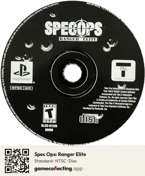 Spec Ops: Ranger Elite PlayStation, NTSC disc