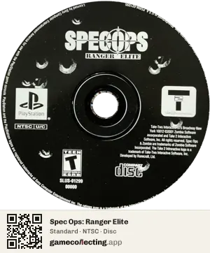 Spec Ops: Ranger Elite PlayStation, NTSC disc