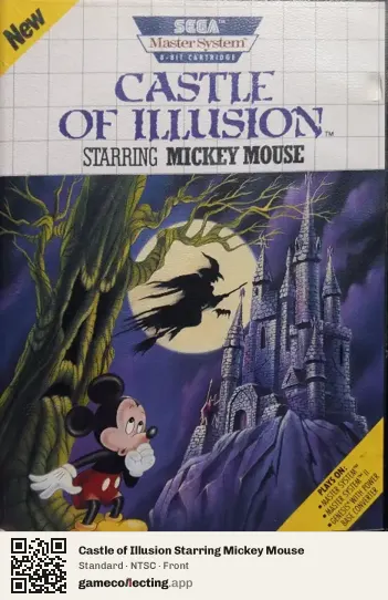 Castle of Illusion Starring Mickey Mouse Sega Master System, NTSC box front