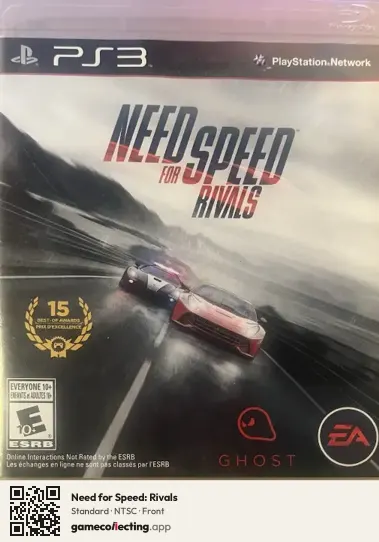 Need for Speed: Rivals PlayStation 3, NTSC box front