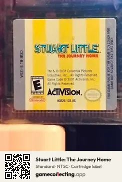 Stuart Little: The Journey Home Game Boy Color, NTSC cartridge label