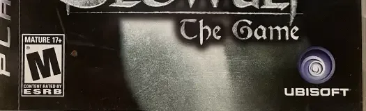 Beowulf: The Game, the ESRB box on its front