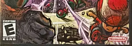 Super Mario Strikers, the ESRB box on its front