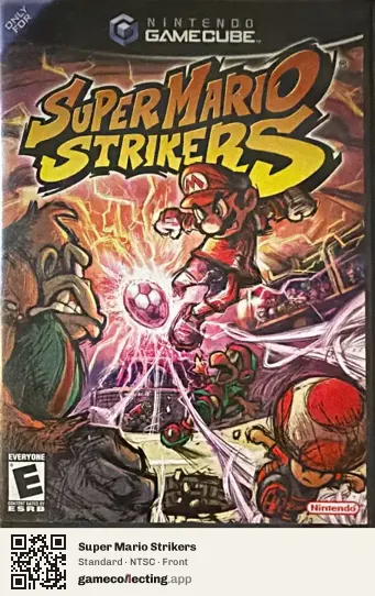 Super Mario Strikers Nintendo GameCube, NTSC box front
