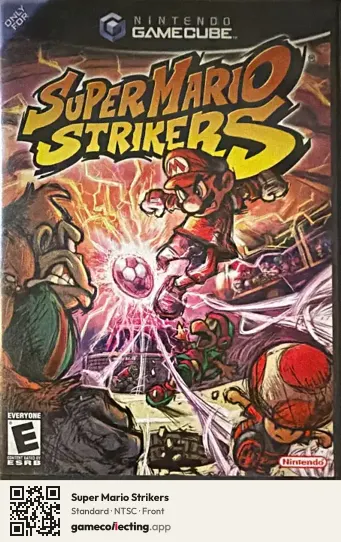 Super Mario Strikers Nintendo GameCube, NTSC box front