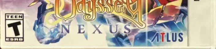Etrian Odyssey Nexus, the ESRB box on its front