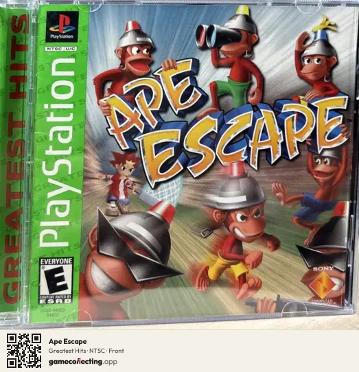 Ape Escape PlayStation, NTSC box front