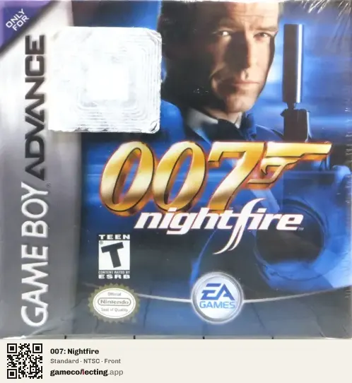 007: Nightfire Game Boy Advance, NTSC box front
