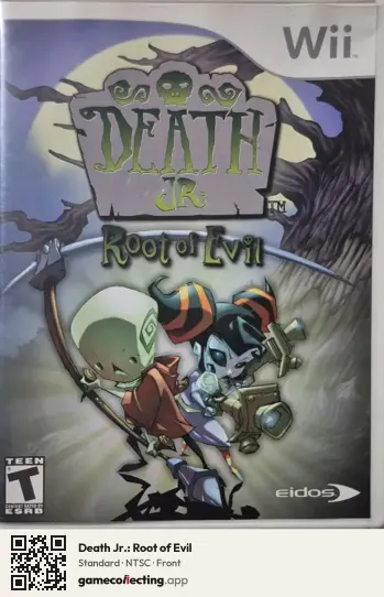 Death Jr.: Root of Evil Nintendo Wii, NTSC box front