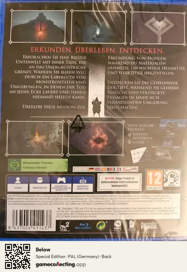 Below PlayStation 4, Germany box back
