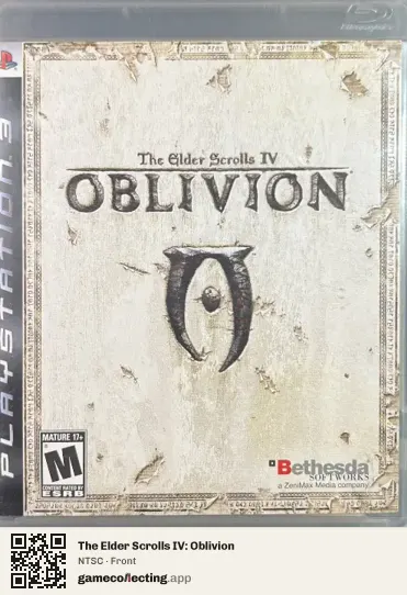The Elder Scrolls IV: Oblivion PlayStation 3, NTSC box front