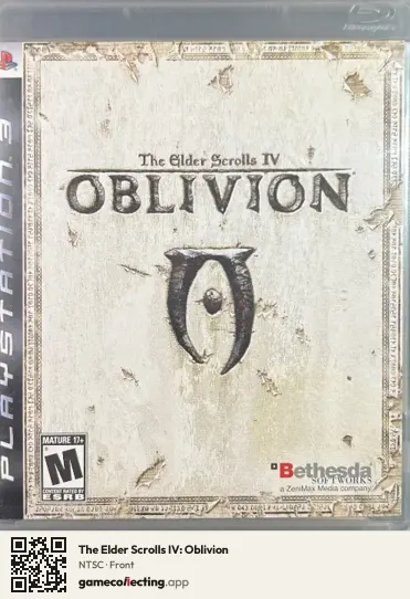 The Elder Scrolls IV: Oblivion PlayStation 3, NTSC box front