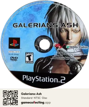 Galerians: Ash PlayStation 2, NTSC disc
