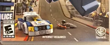 LEGO City Undercover, the ESRB box on its front