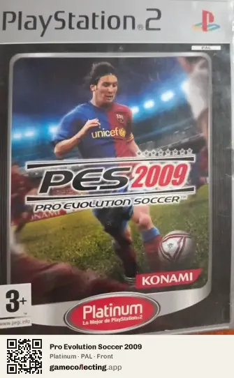Pro Evolution Soccer 2009 PlayStation 2, PAL box front
