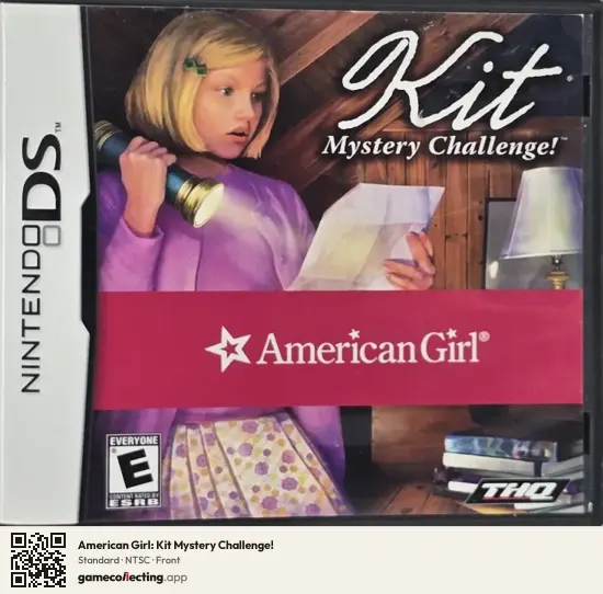 American Girl: Kit Mystery Challenge! Nintendo DS, NTSC box front