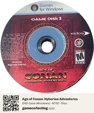 Age of Conan: Hyborian Adventures Computer, NTSC disc