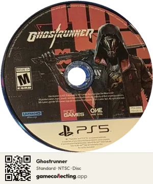 Ghostrunner PlayStation 5, NTSC disc