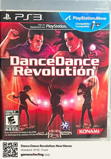 Dance Dance Revolution: New Moves PlayStation 3, NTSC box front