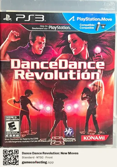 Dance Dance Revolution: New Moves PlayStation 3, NTSC box front