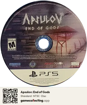 Apsulov: End of Gods PlayStation 5, NTSC disc