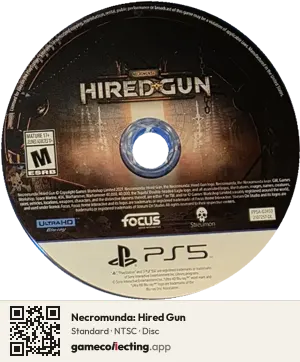 Necromunda: Hired Gun PlayStation 5, NTSC disc
