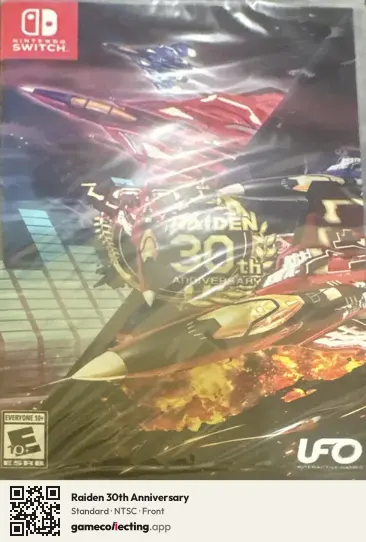 Raiden 30th Anniversary Nintendo Switch, NTSC box front