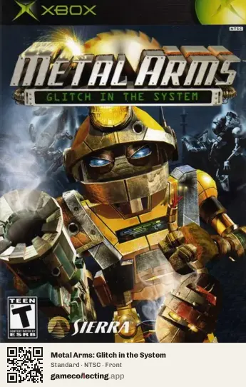Metal Arms: Glitch in the System Xbox, NTSC box front