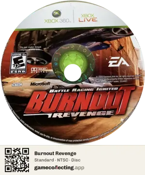 Burnout Revenge Xbox 360, NTSC disc