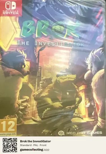 Brok the InvestiGator Nintendo Switch, PAL box front