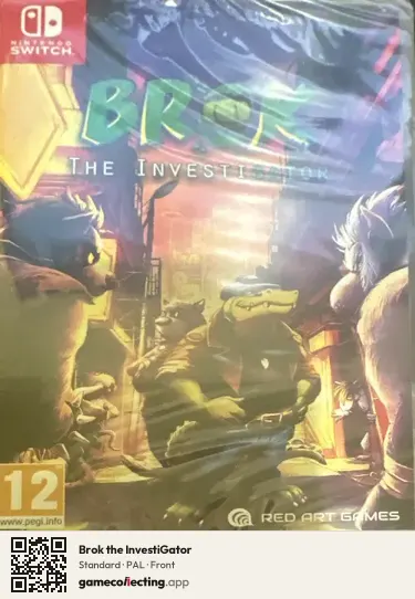 Brok the InvestiGator Nintendo Switch, PAL box front